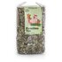 Photo of a pack FamilyTea loose Organic Herbal Tea Blend. On the package is a picture of a bear, a fox and a mouse sitting together at the table.