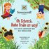 Zu sehen ist das Cover des Bilderbuches Bio-Bengelchen. Auf dem Cover sind drei Kinder und ein Huhn zu sehen. Die Kinder haben Spaß in der Natur.