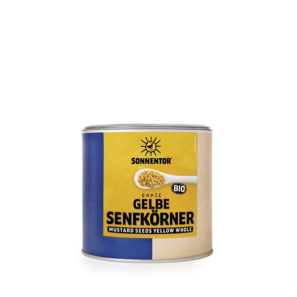 Senfkörner gelb bio 400 g, Gastrodose klein